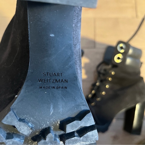 Stuart Weitzman Lace-Up Ankle Boots - Picture 3 of 3